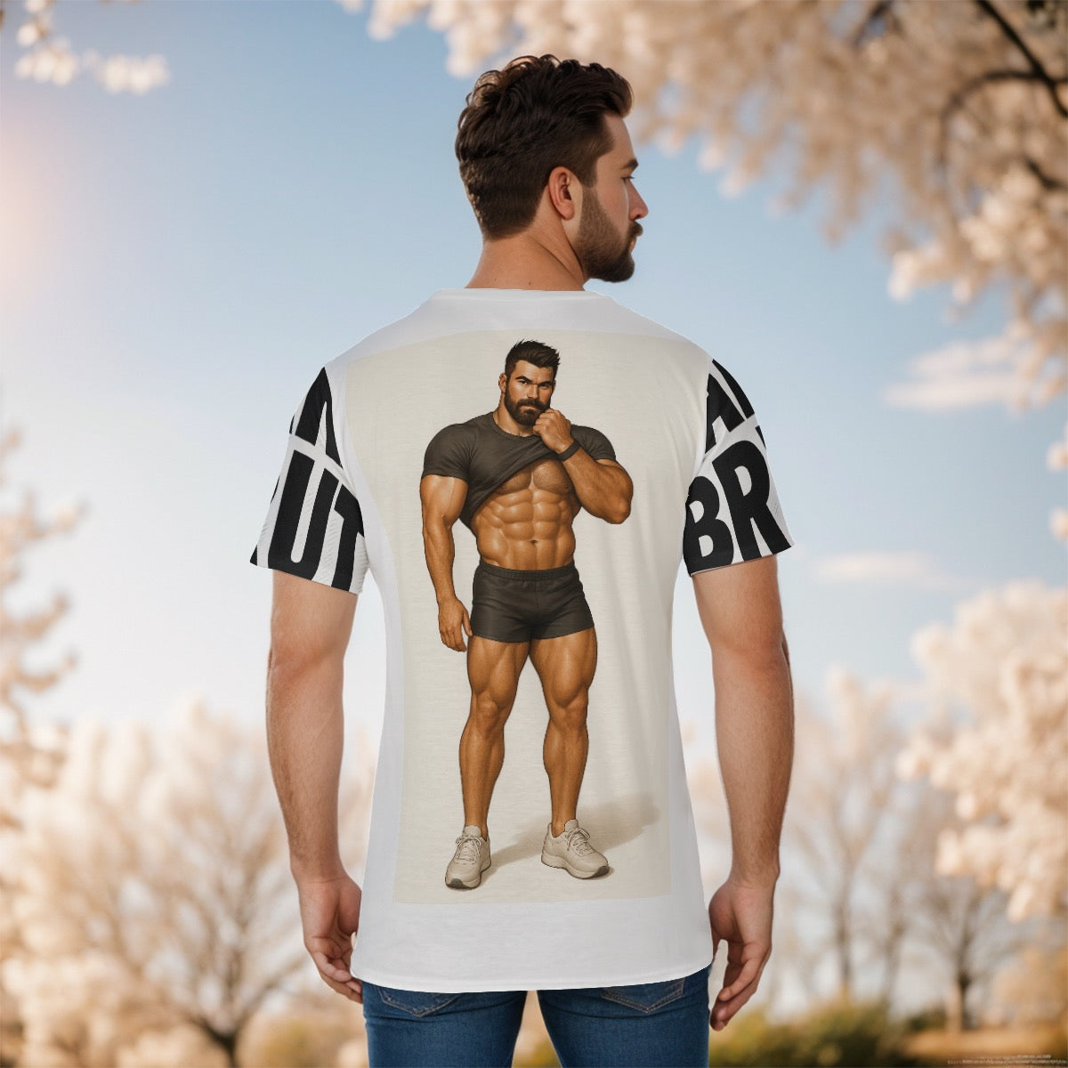 Bara Icon Ryan T-Shirt – Sexy Gym-Inspired Men’s Graphic Tee | Bodybuilder Art Shirt