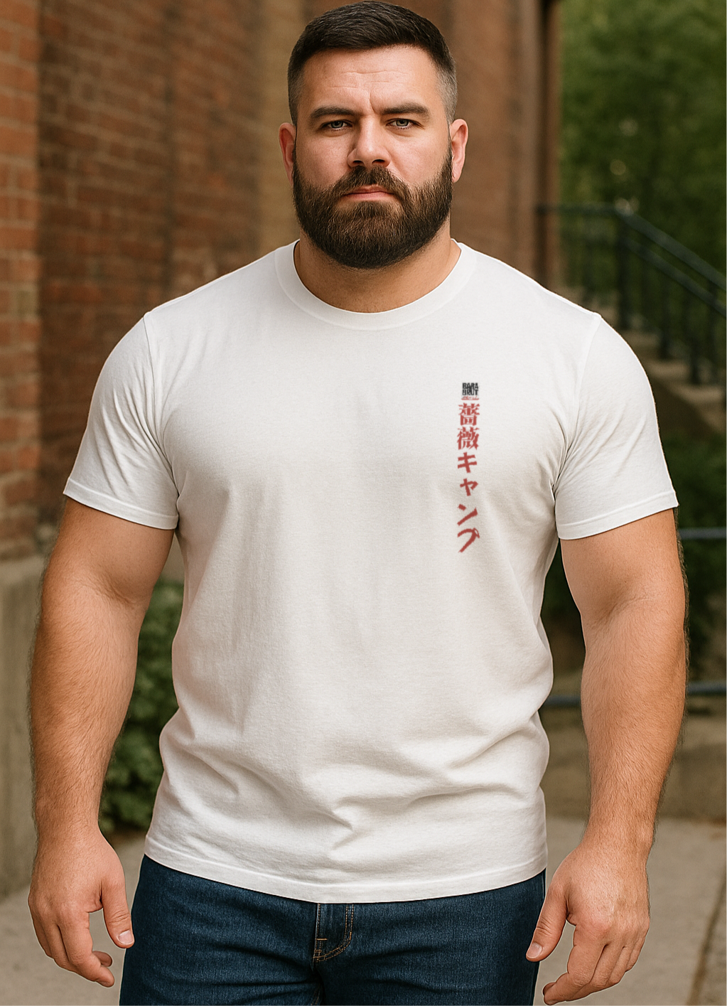 Bara Manga Inspired Sumo Boat Illustration Tee | Unique Japanese Graphic Shirt | Retro Ukiyo-e Style Surf Print