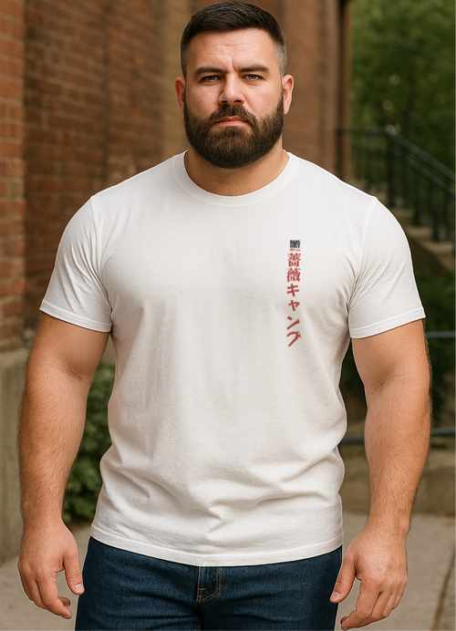 Bara Manga Inspired Sumo Boat Illustration Tee | Unique Japanese Graphic Shirt | Retro Ukiyo-e Style Surf Print