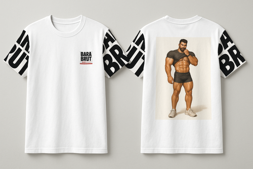 Bara Icon Ryan T-Shirt – Sexy Gym-Inspired Men’s Graphic Tee | Bodybuilder Art Shirt